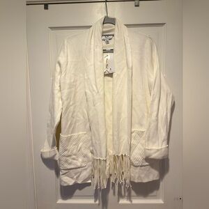 NWT Magaschoni Luxurious Snowglobe Cardigan Sweater size: M ($88)